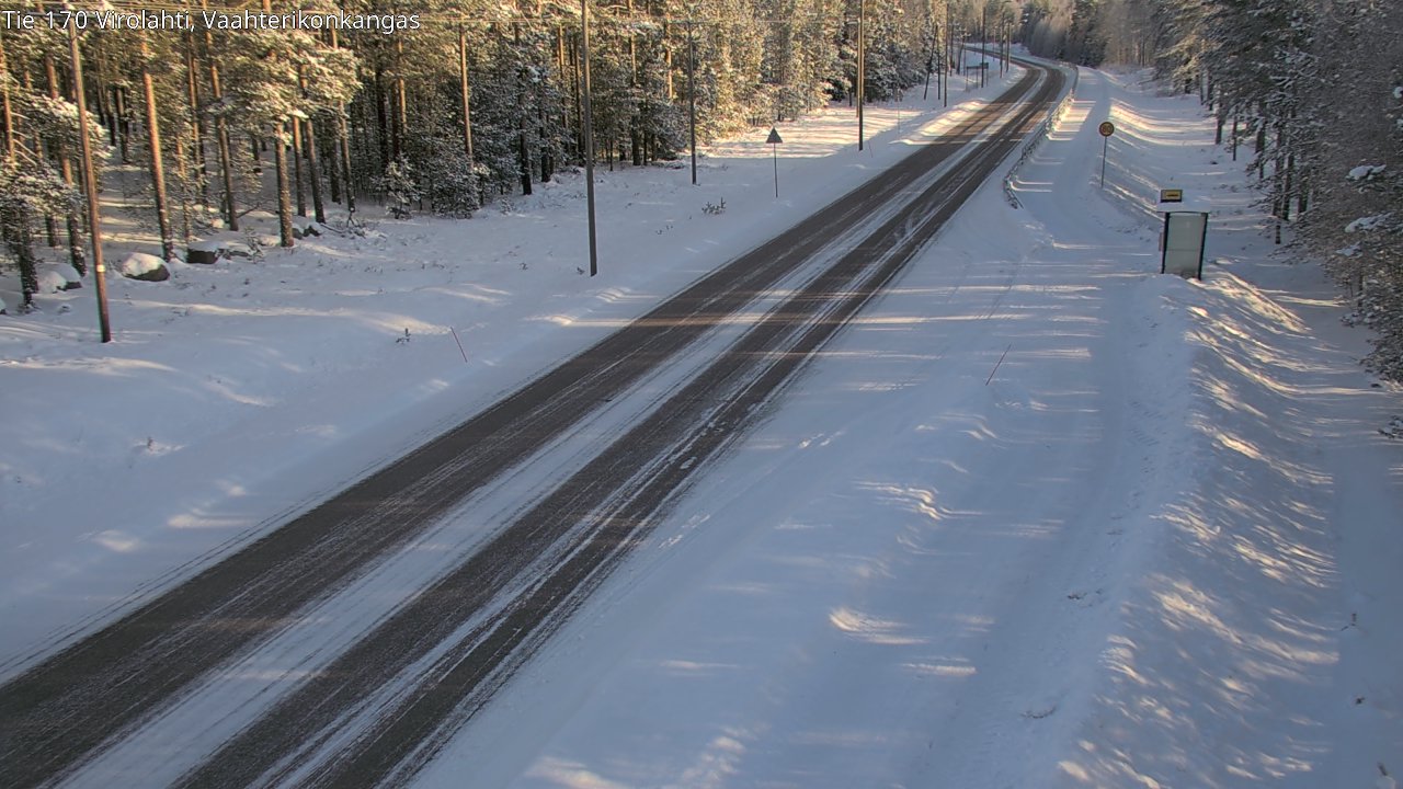 Weather Camera Image Road 170 Virolahti, Vaahterikonkangas, Virolahti, Kymenlaakso