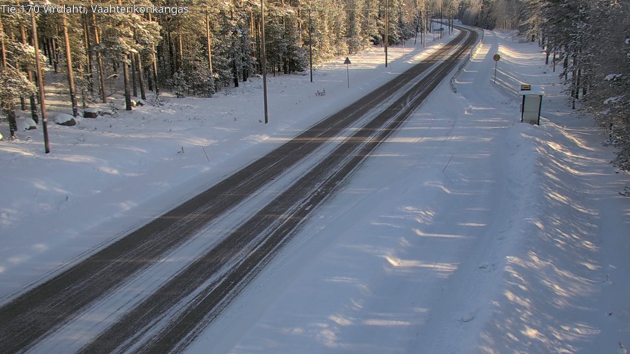 Weather Camera Image Road 170 Virolahti, Vaahterikonkangas, Virolahti, Kymenlaakso