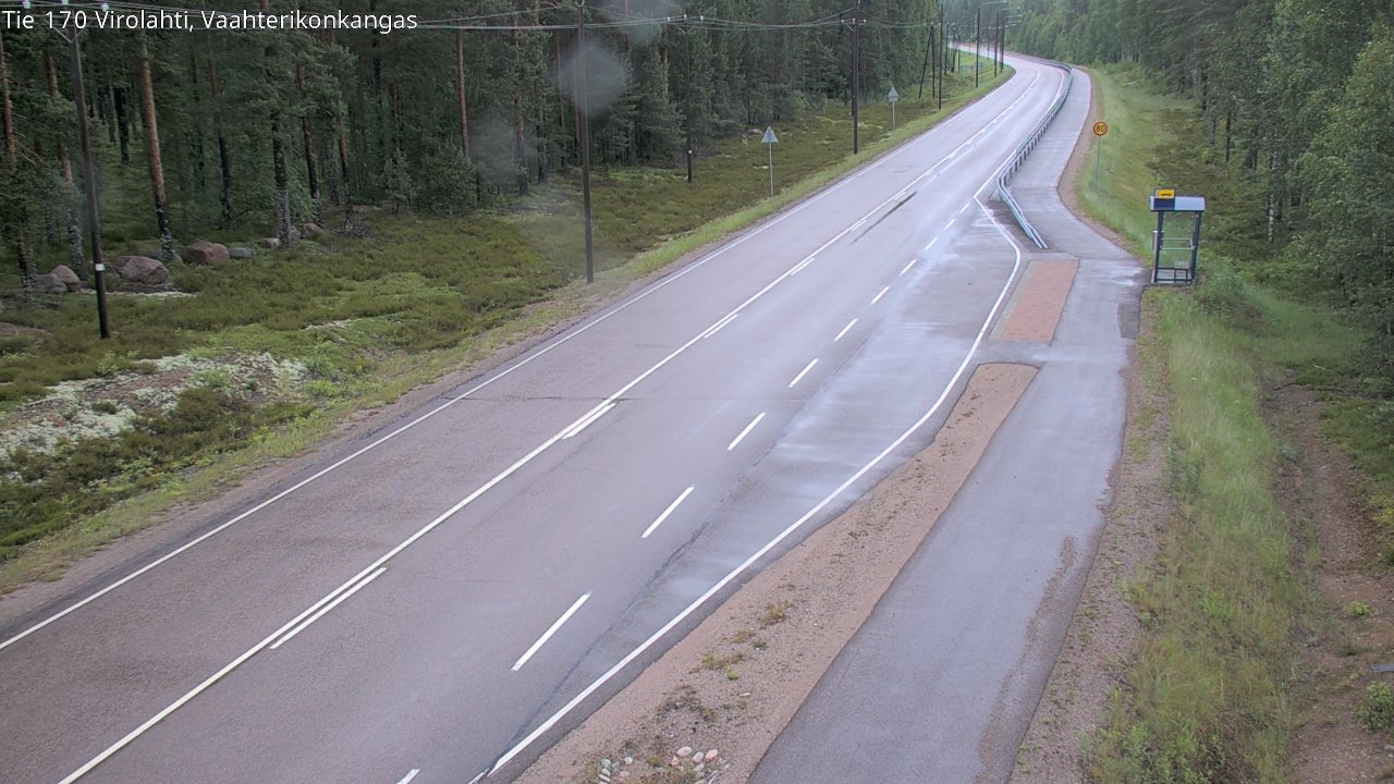 Weather Camera Image Väg 170 Vederlax, Vaahterikonkangas, Virolahti, Kymenlaakso