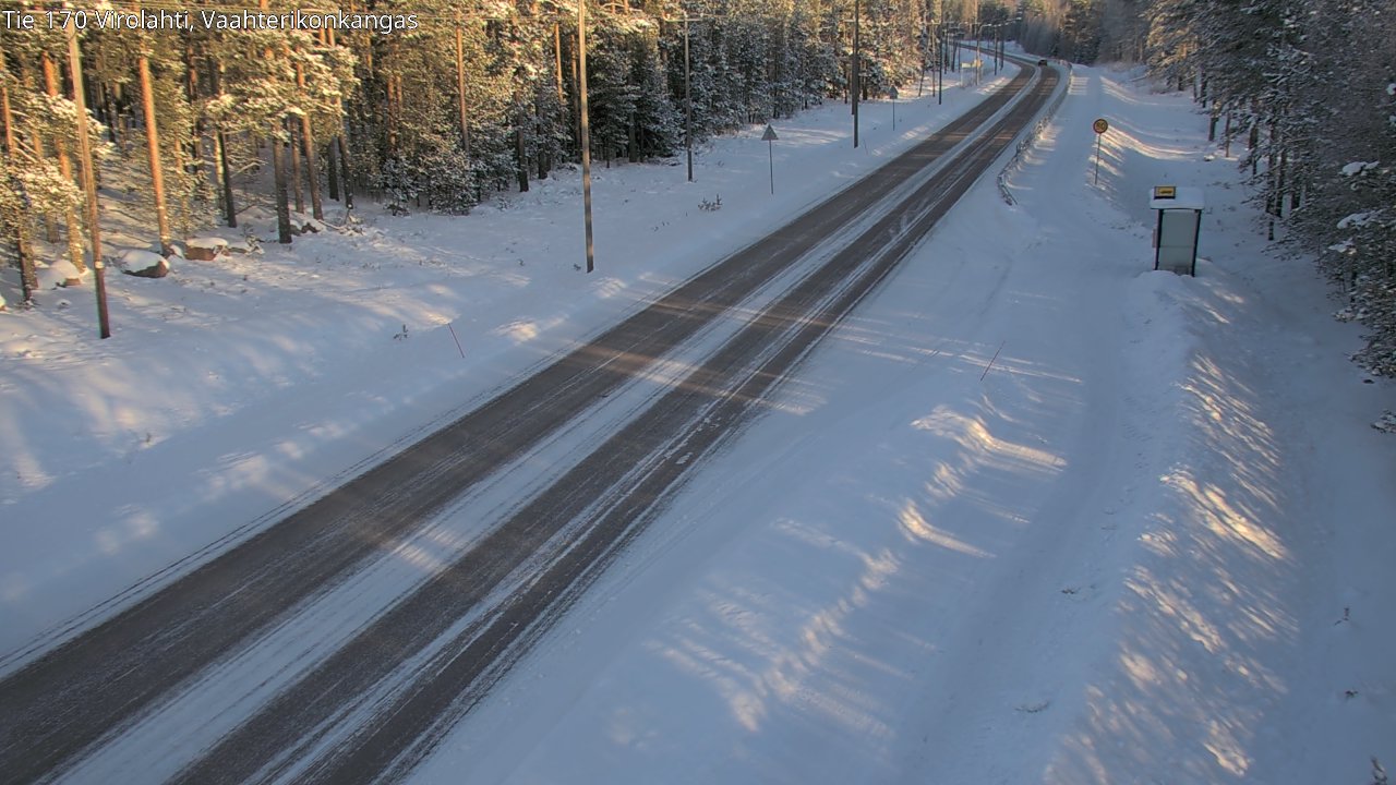 Weather Camera Image Road 170 Virolahti, Vaahterikonkangas, Virolahti, Kymenlaakso