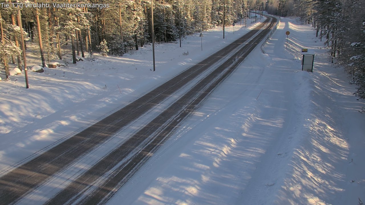 Weather Camera Image Road 170 Virolahti, Vaahterikonkangas, Virolahti, Kymenlaakso