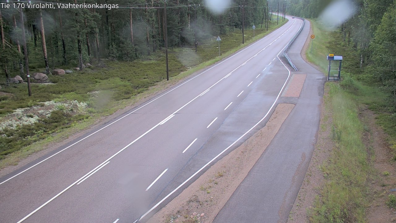 Weather Camera Image Väg 170 Vederlax, Vaahterikonkangas, Virolahti, Kymenlaakso