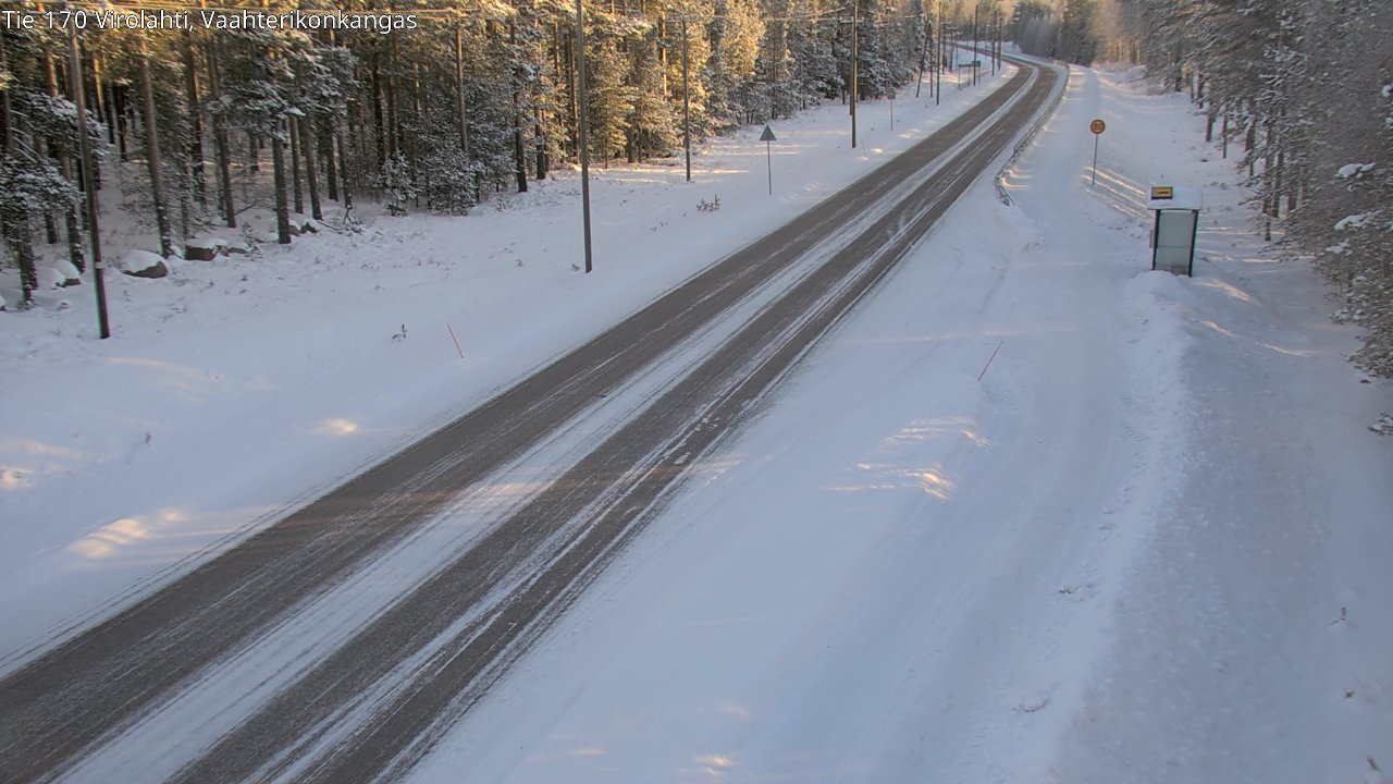 Weather Camera Image Road 170 Virolahti, Vaahterikonkangas, Virolahti, Kymenlaakso