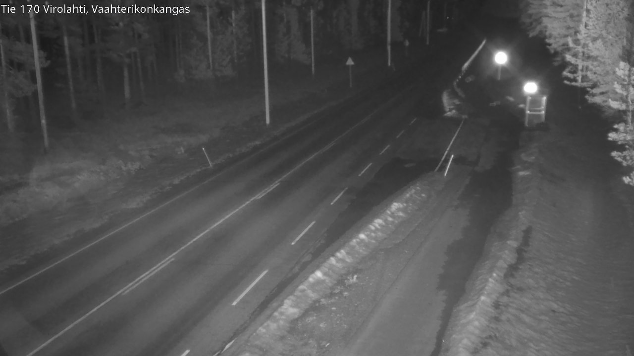 Weather Camera Image Väg 170 Vederlax, Vaahterikonkangas, Virolahti, Kymenlaakso
