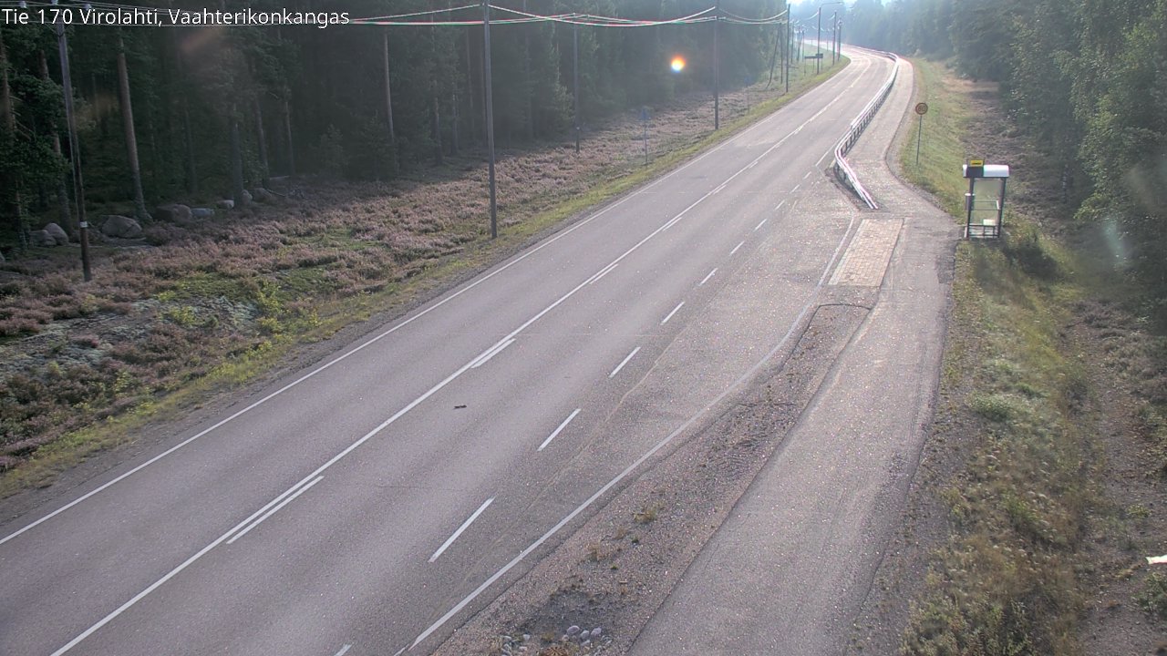 Weather Camera Image Road 170 Virolahti, Vaahterikonkangas, Virolahti, Kymenlaakso