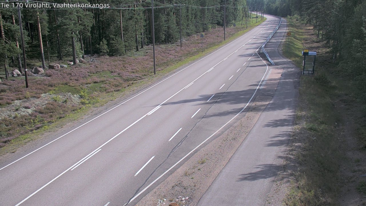 Weather Camera Image Road 170 Virolahti, Vaahterikonkangas, Virolahti, Kymenlaakso