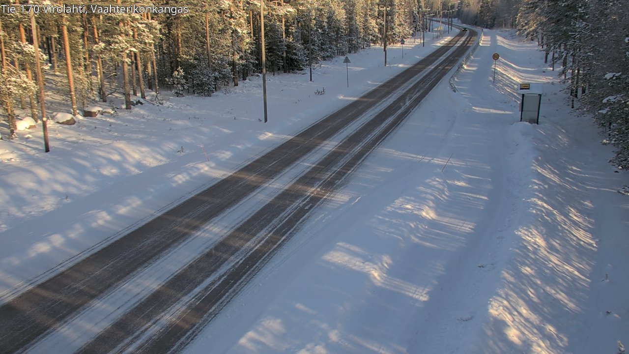 Weather Camera Image Road 170 Virolahti, Vaahterikonkangas, Virolahti, Kymenlaakso