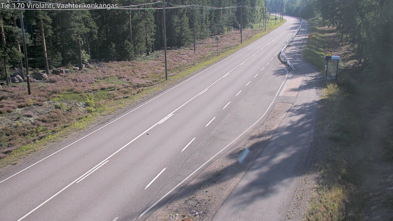Weather Camera Image Road 170 Virolahti, Vaahterikonkangas, Virolahti, Kymenlaakso
