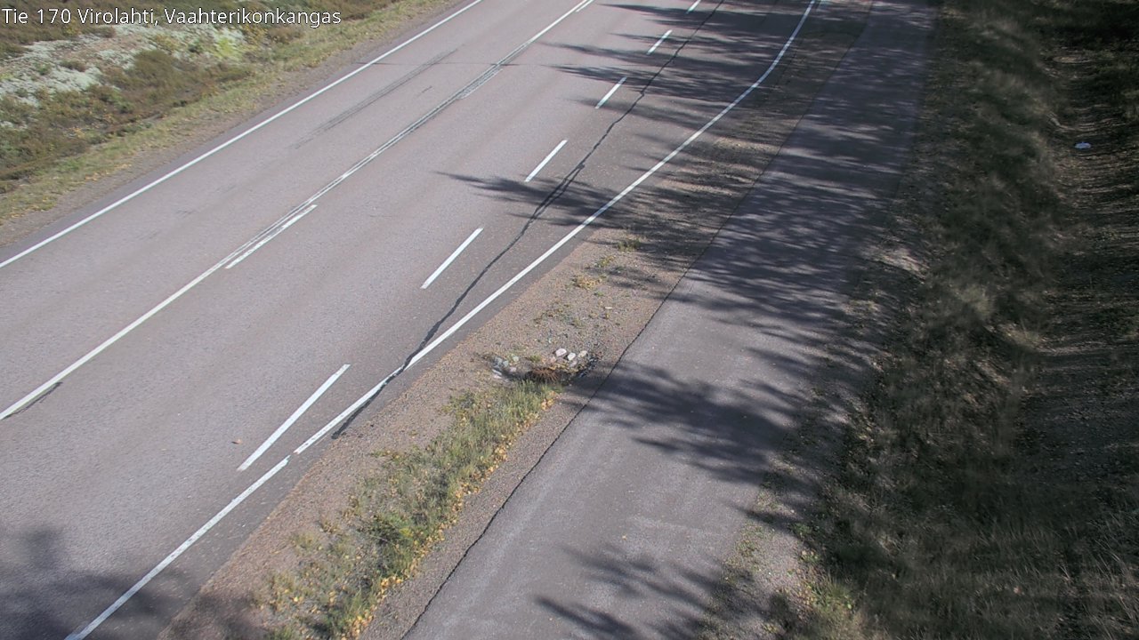 Weather Camera Image Väg 170 Vederlax, Vaahterikonkangas, Virolahti, Kymenlaakso