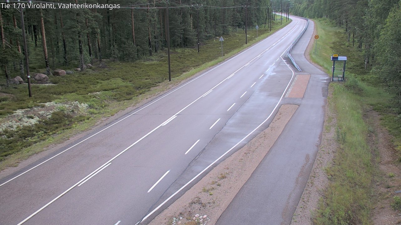 Weather Camera Image Väg 170 Vederlax, Vaahterikonkangas, Virolahti, Kymenlaakso