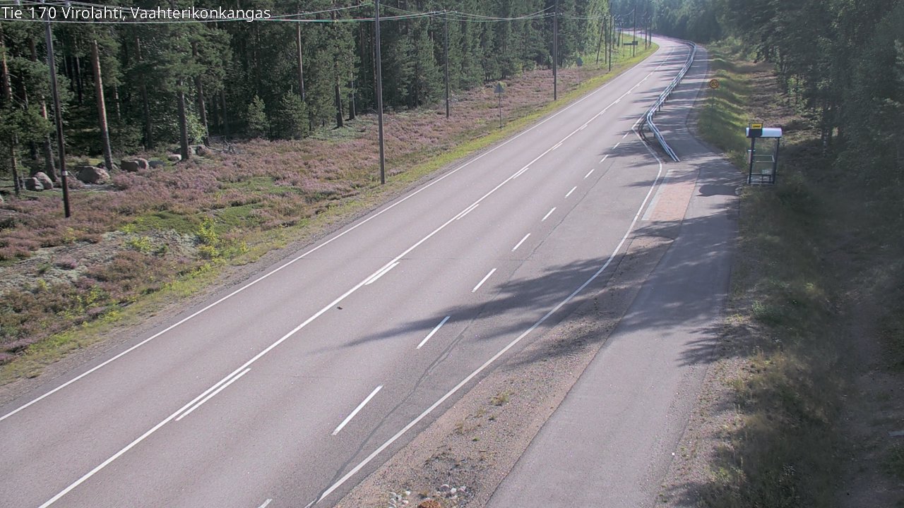 Weather Camera Image Road 170 Virolahti, Vaahterikonkangas, Virolahti, Kymenlaakso