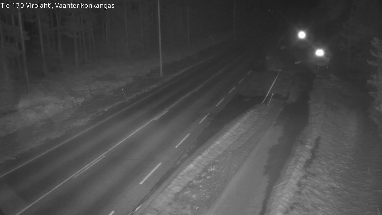Weather Camera Image Väg 170 Vederlax, Vaahterikonkangas, Virolahti, Kymenlaakso
