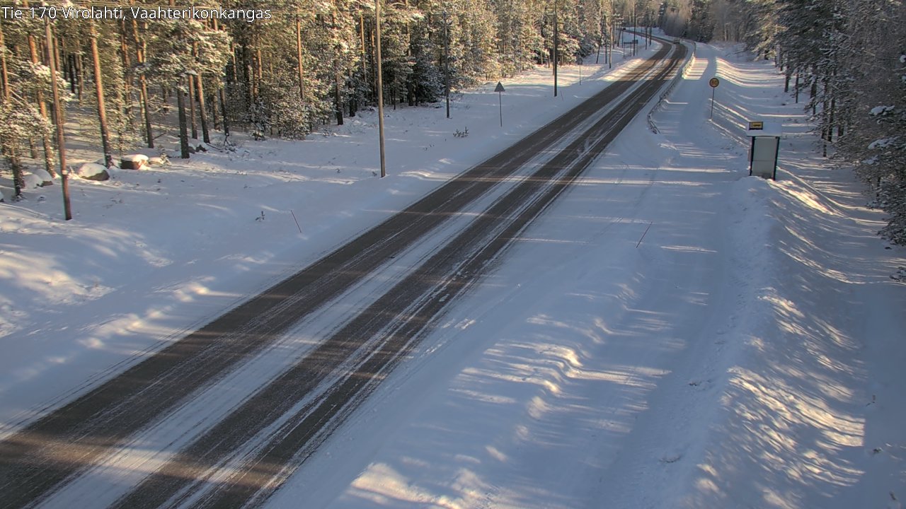 Weather Camera Image Road 170 Virolahti, Vaahterikonkangas, Virolahti, Kymenlaakso