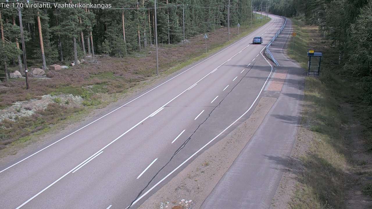 Weather Camera Image Road 170 Virolahti, Vaahterikonkangas, Virolahti, Kymenlaakso