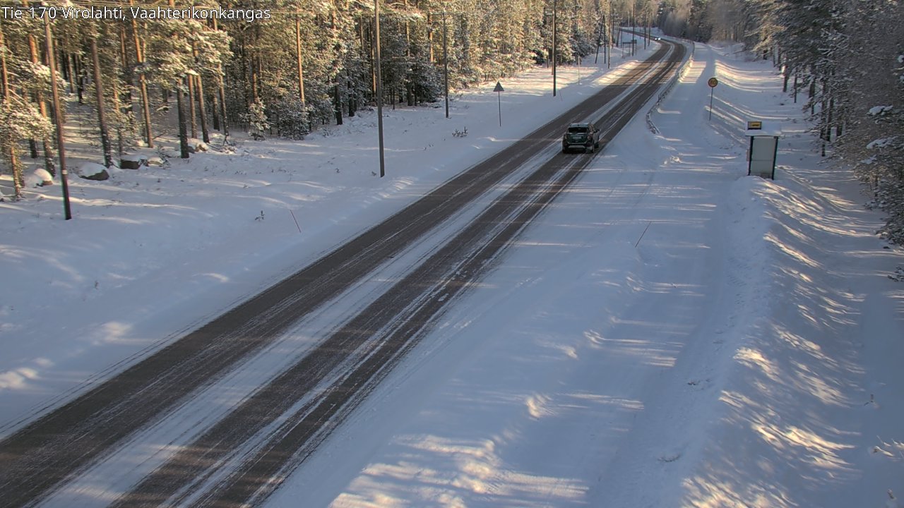 Weather Camera Image Road 170 Virolahti, Vaahterikonkangas, Virolahti, Kymenlaakso