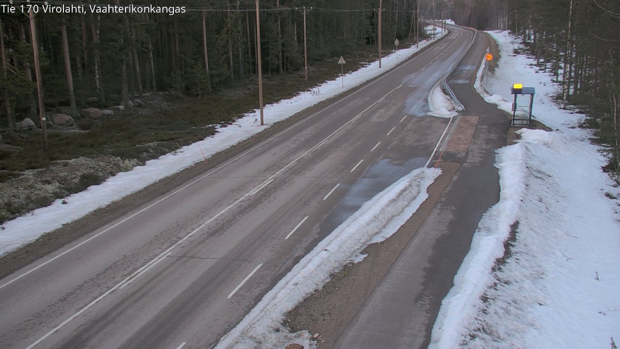Weather Camera Image Väg 170 Vederlax, Vaahterikonkangas, Virolahti, Kymenlaakso