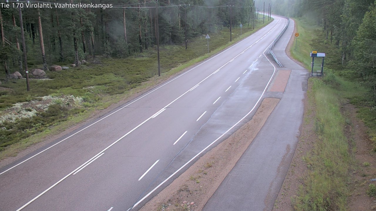 Weather Camera Image Väg 170 Vederlax, Vaahterikonkangas, Virolahti, Kymenlaakso