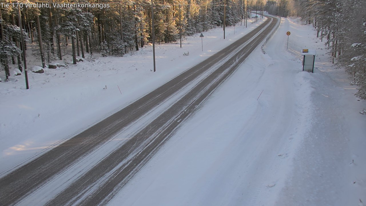 Weather Camera Image Road 170 Virolahti, Vaahterikonkangas, Virolahti, Kymenlaakso