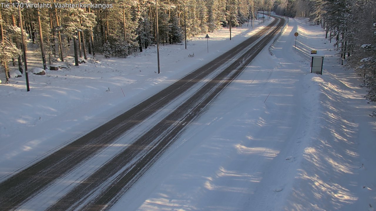 Weather Camera Image Road 170 Virolahti, Vaahterikonkangas, Virolahti, Kymenlaakso