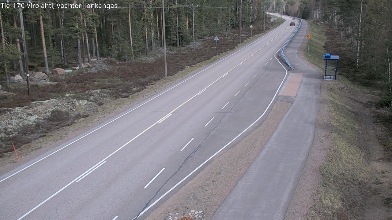 Weather Camera Image Road 170 Virolahti, Vaahterikonkangas, Virolahti, Kymenlaakso