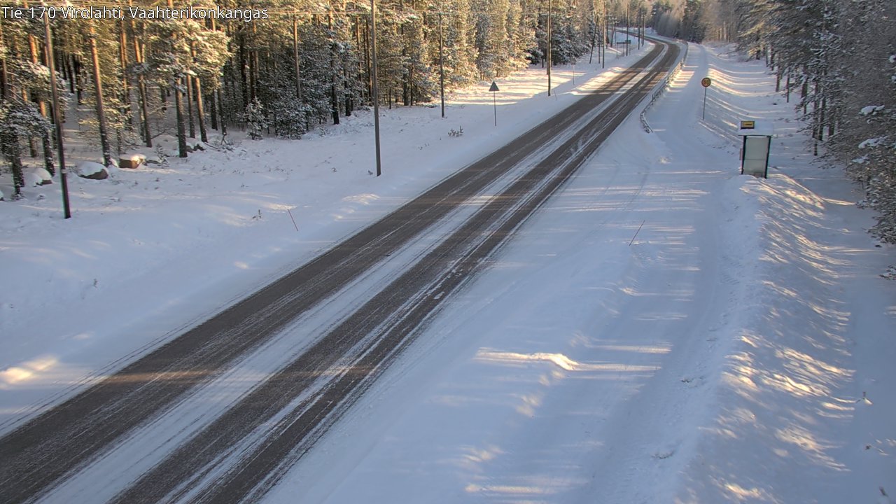 Weather Camera Image Road 170 Virolahti, Vaahterikonkangas, Virolahti, Kymenlaakso