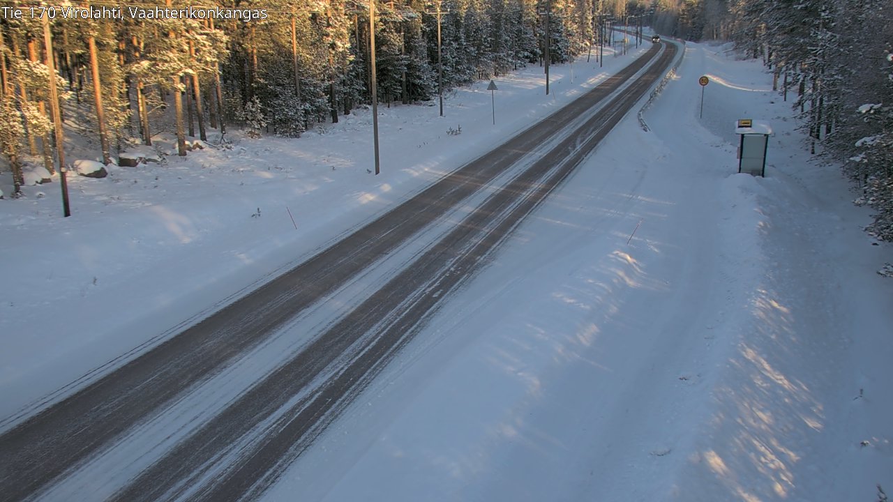 Weather Camera Image Väg 170 Vederlax, Vaahterikonkangas, Virolahti, Kymenlaakso