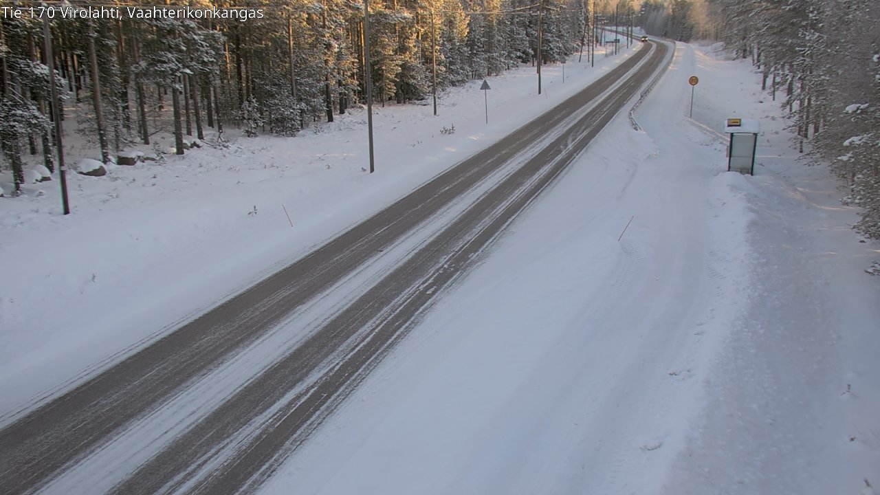 Weather Camera Image Road 170 Virolahti, Vaahterikonkangas, Virolahti, Kymenlaakso