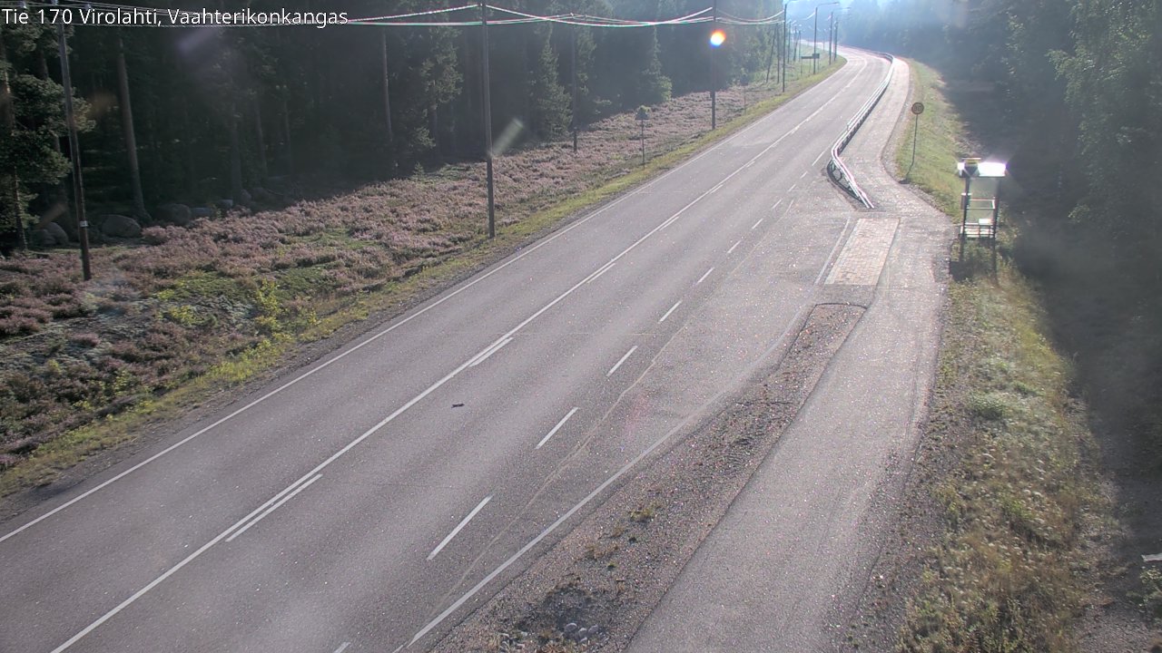 Weather Camera Image Road 170 Virolahti, Vaahterikonkangas, Virolahti, Kymenlaakso