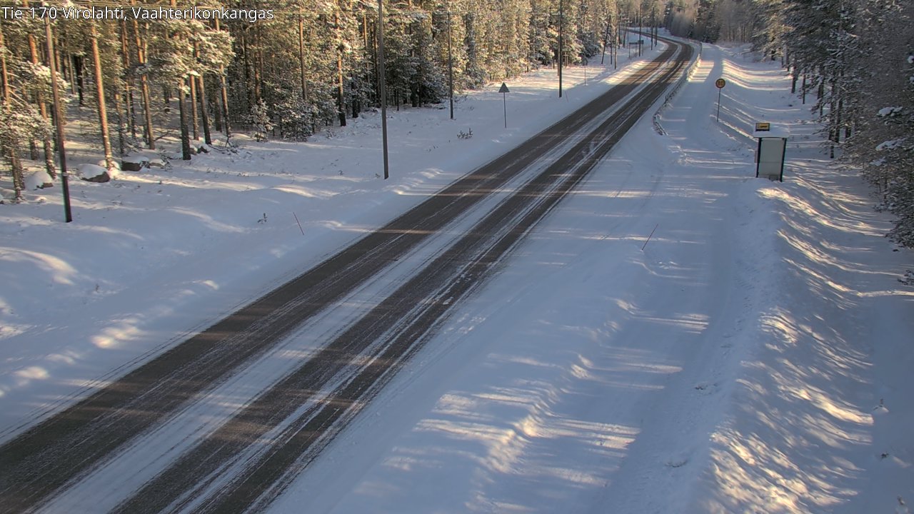 Weather Camera Image Road 170 Virolahti, Vaahterikonkangas, Virolahti, Kymenlaakso