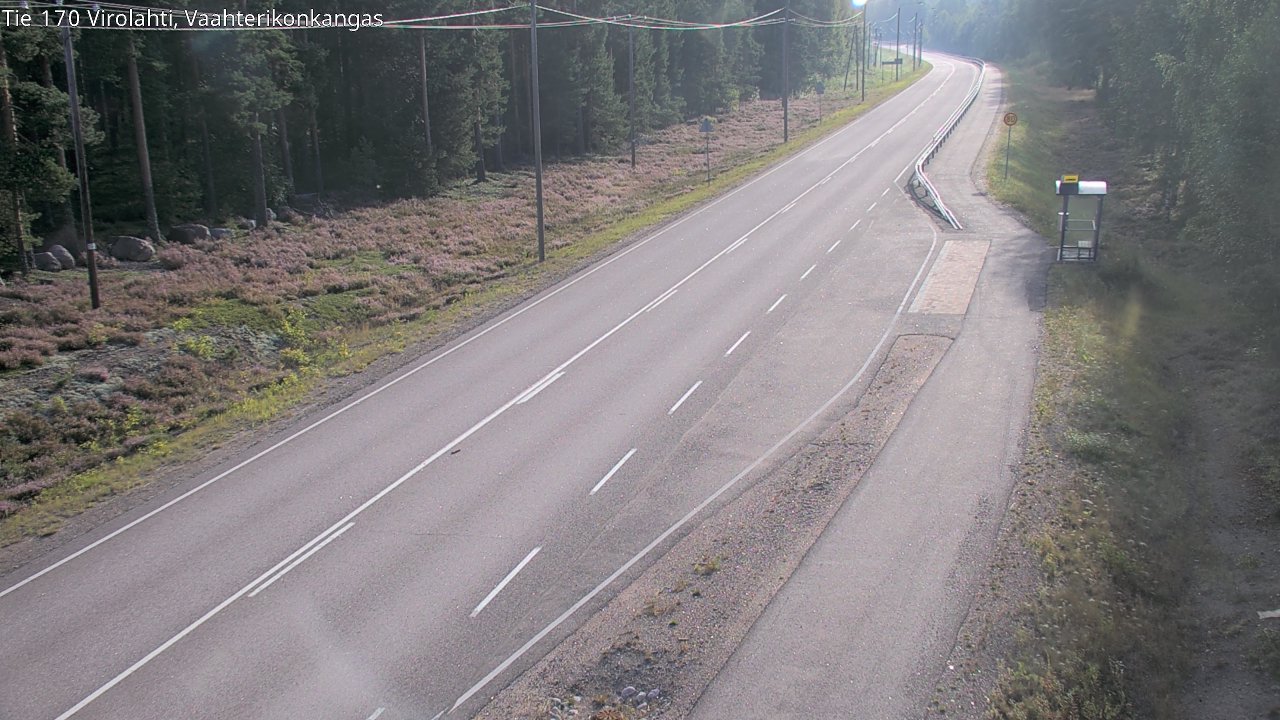 Weather Camera Image Road 170 Virolahti, Vaahterikonkangas, Virolahti, Kymenlaakso