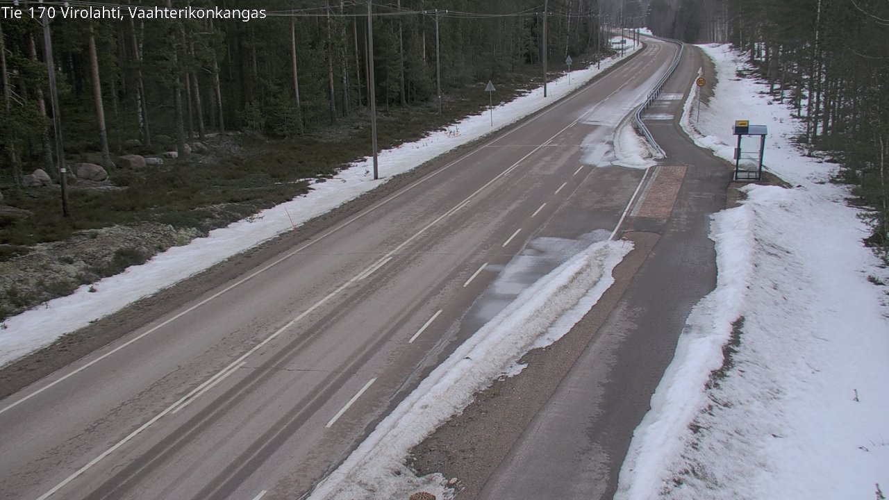 Weather Camera Image Väg 170 Vederlax, Vaahterikonkangas, Virolahti, Kymenlaakso