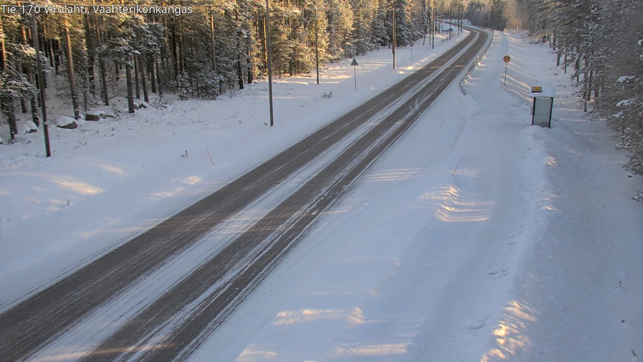 Weather Camera Image Road 170 Virolahti, Vaahterikonkangas, Virolahti, Kymenlaakso
