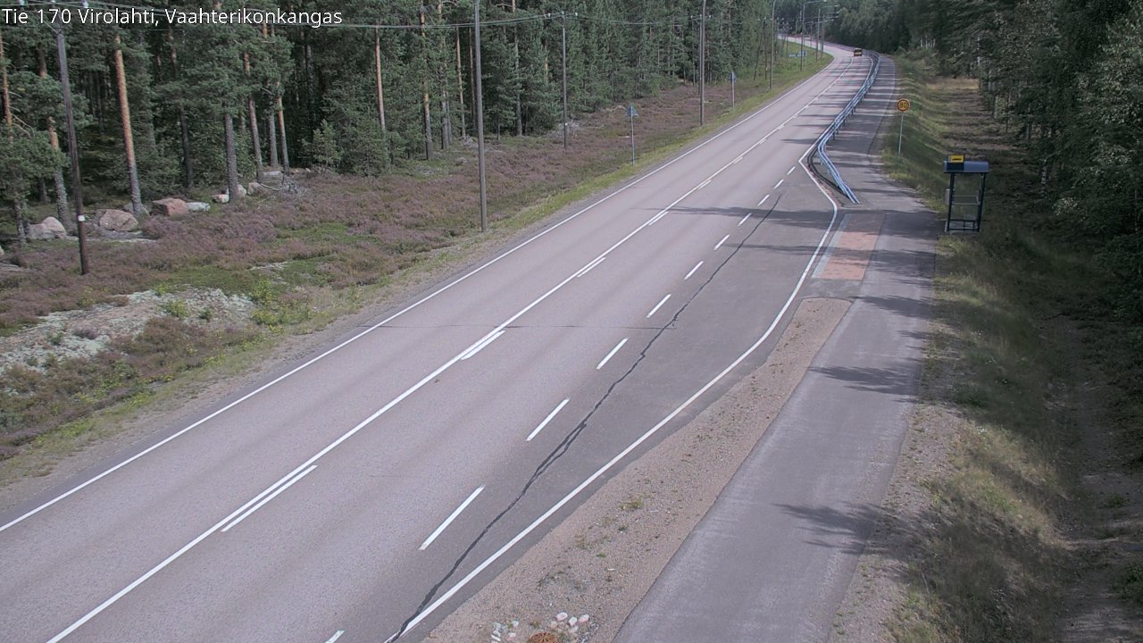 Weather Camera Image Road 170 Virolahti, Vaahterikonkangas, Virolahti, Kymenlaakso