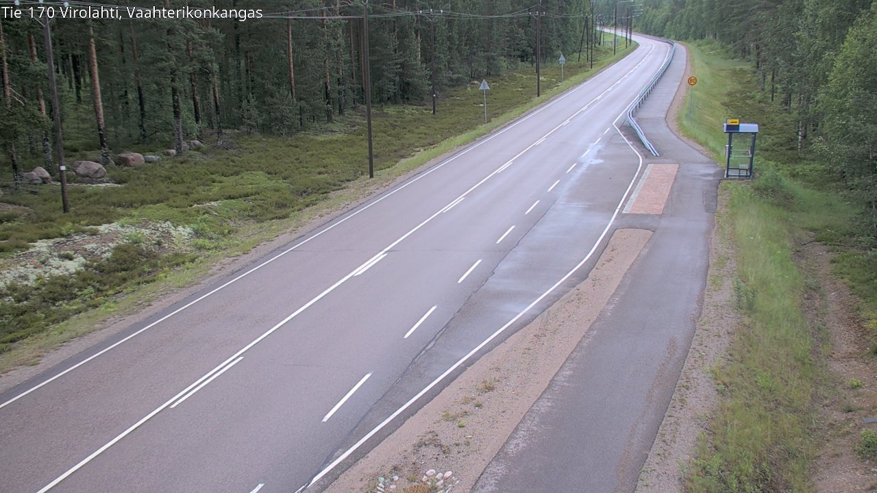 Weather Camera Image Väg 170 Vederlax, Vaahterikonkangas, Virolahti, Kymenlaakso