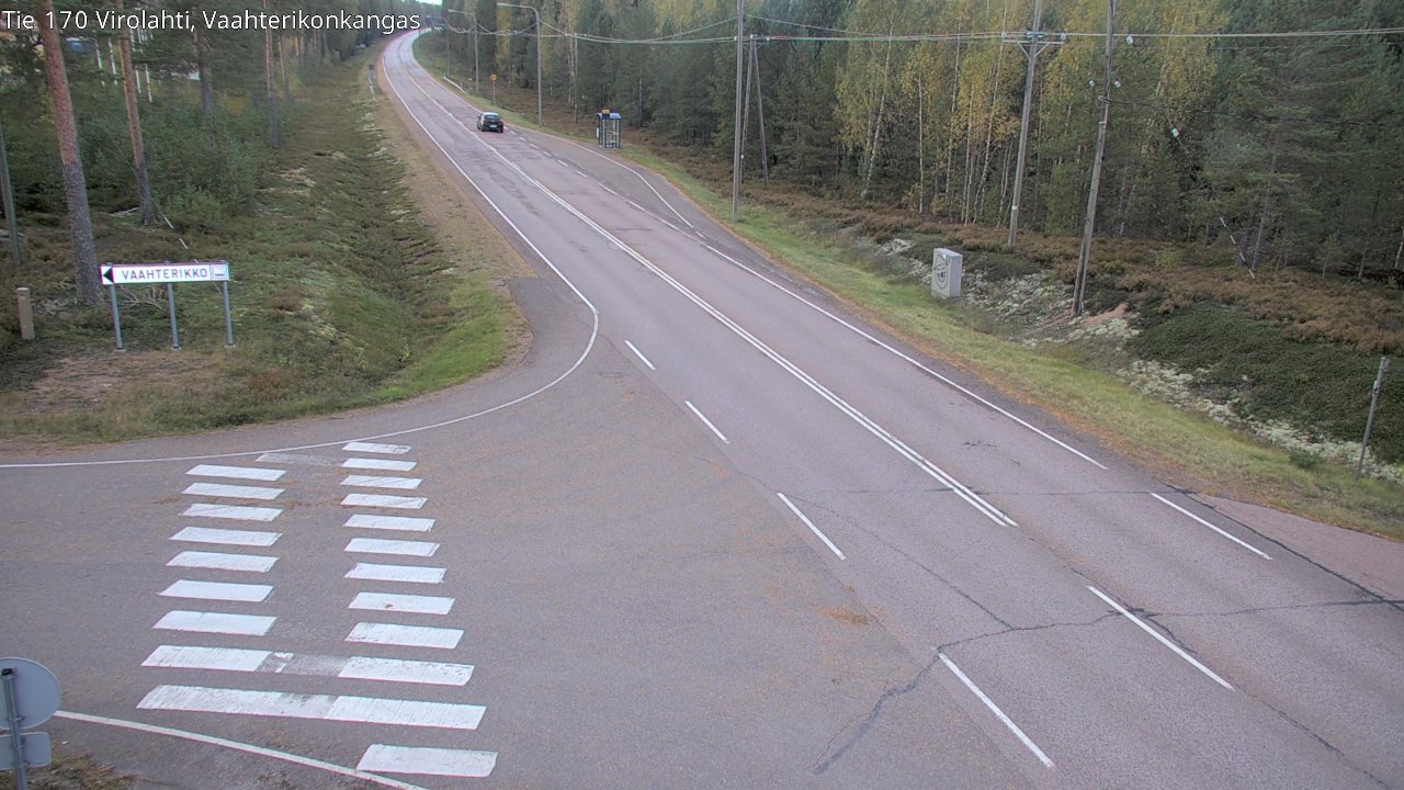 Weather Camera Image Väg 170 Vederlax, Vaahterikonkangas, Virolahti, Kymenlaakso