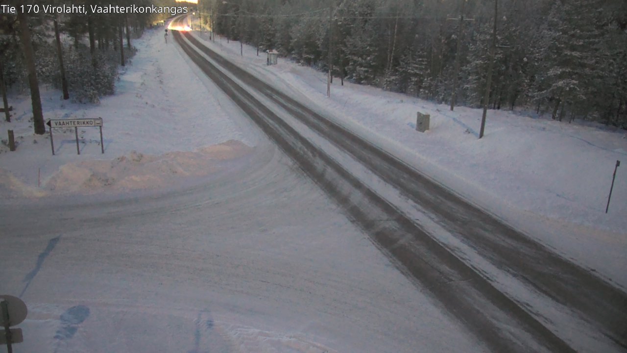 Weather Camera Image Väg 170 Vederlax, Vaahterikonkangas, Virolahti, Kymenlaakso