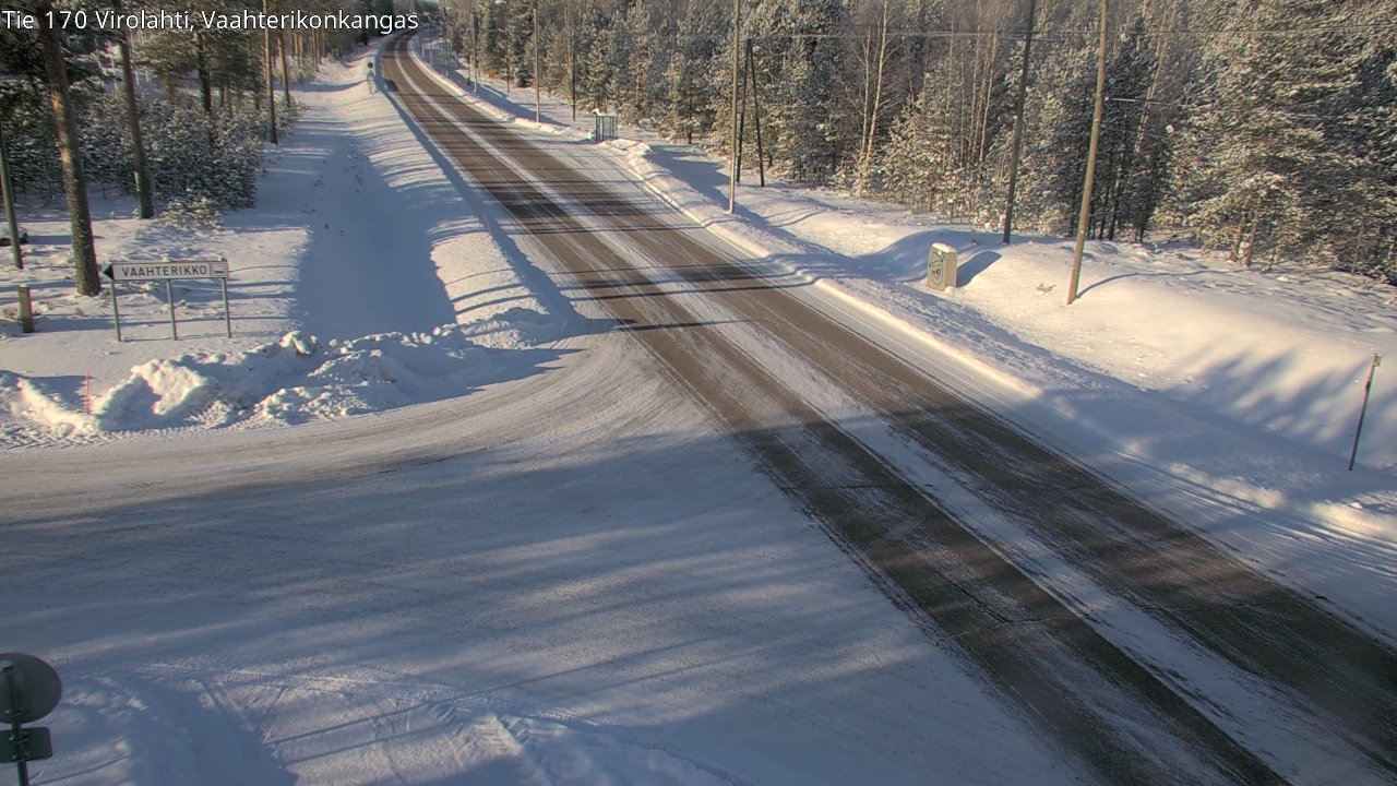 Weather Camera Image Väg 170 Vederlax, Vaahterikonkangas, Virolahti, Kymenlaakso