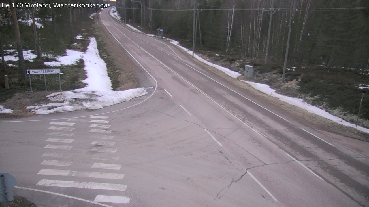 Weather Camera Image Road 170 Virolahti, Vaahterikonkangas, Virolahti, Kymenlaakso