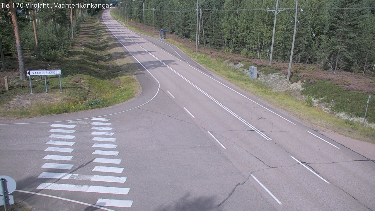 Weather Camera Image Road 170 Virolahti, Vaahterikonkangas, Virolahti, Kymenlaakso