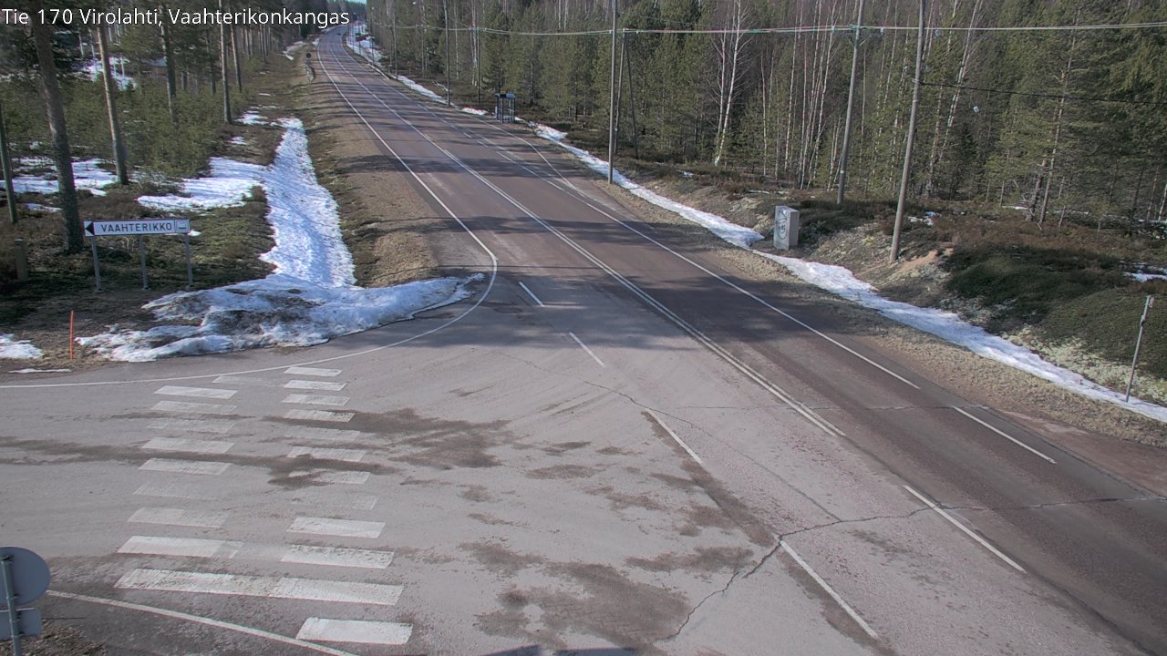 Weather Camera Image Väg 170 Vederlax, Vaahterikonkangas, Virolahti, Kymenlaakso