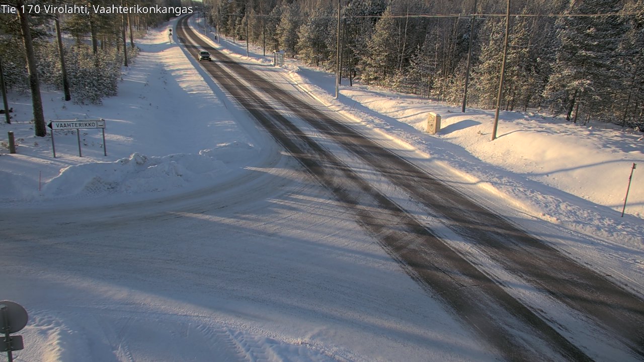 Weather Camera Image Väg 170 Vederlax, Vaahterikonkangas, Virolahti, Kymenlaakso