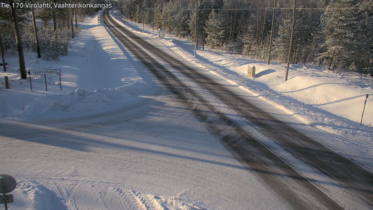 Weather Camera Image Väg 170 Vederlax, Vaahterikonkangas, Virolahti, Kymenlaakso