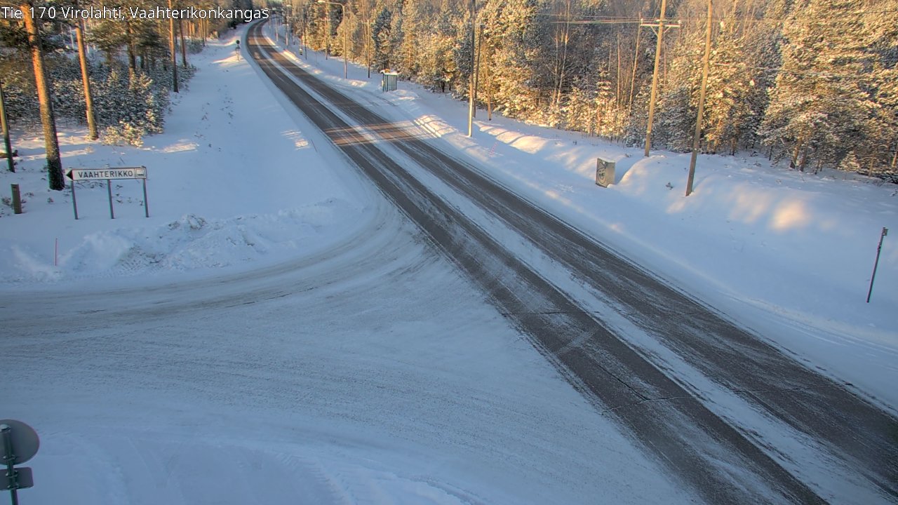 Weather Camera Image Road 170 Virolahti, Vaahterikonkangas, Virolahti, Kymenlaakso