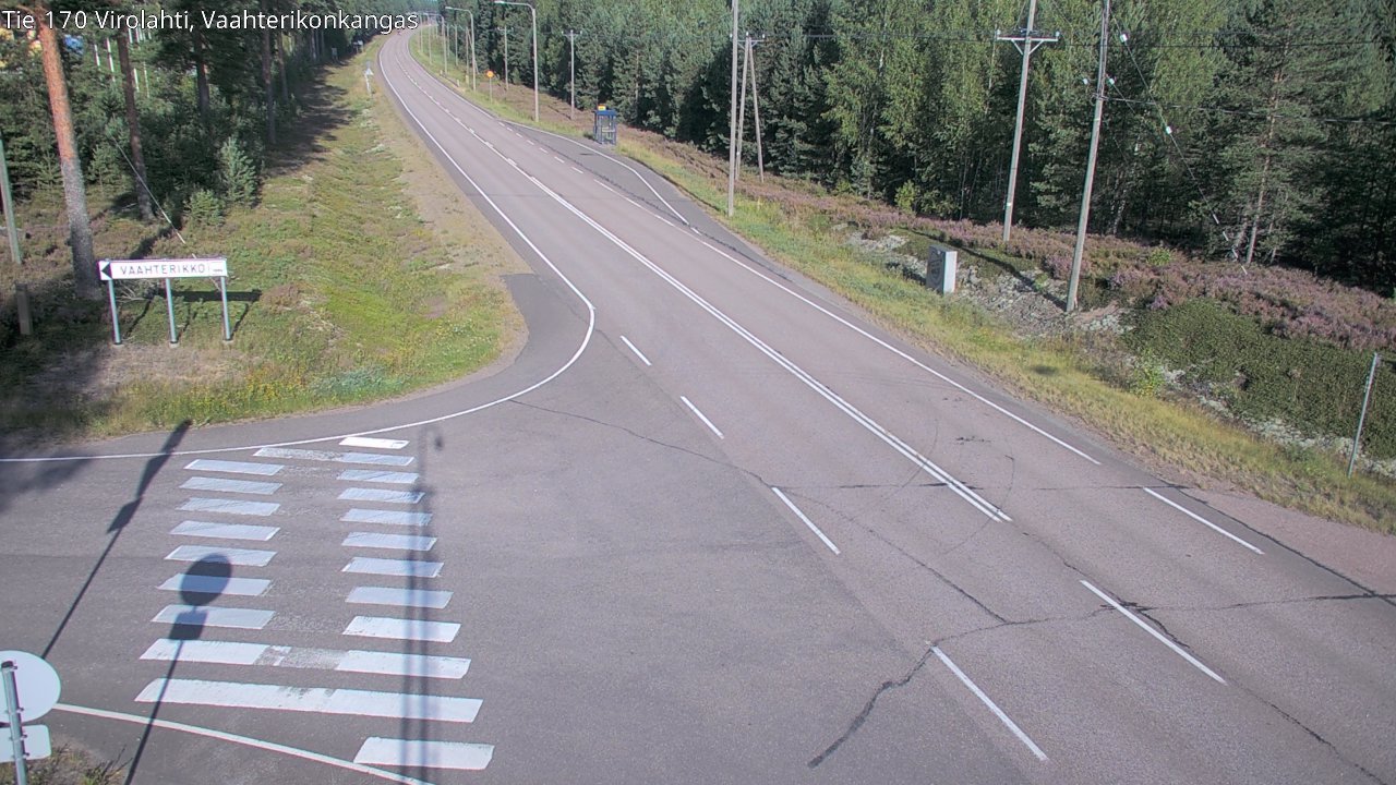 Weather Camera Image Road 170 Virolahti, Vaahterikonkangas, Virolahti, Kymenlaakso