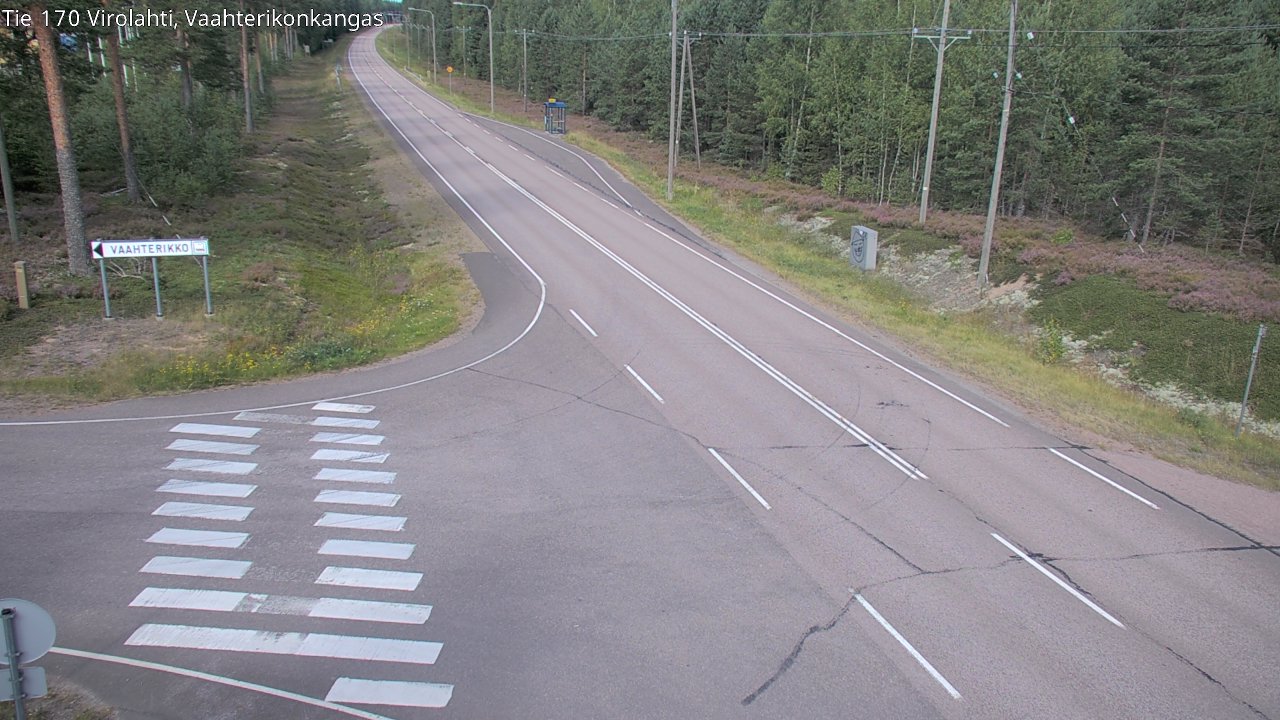 Weather Camera Image Road 170 Virolahti, Vaahterikonkangas, Virolahti, Kymenlaakso