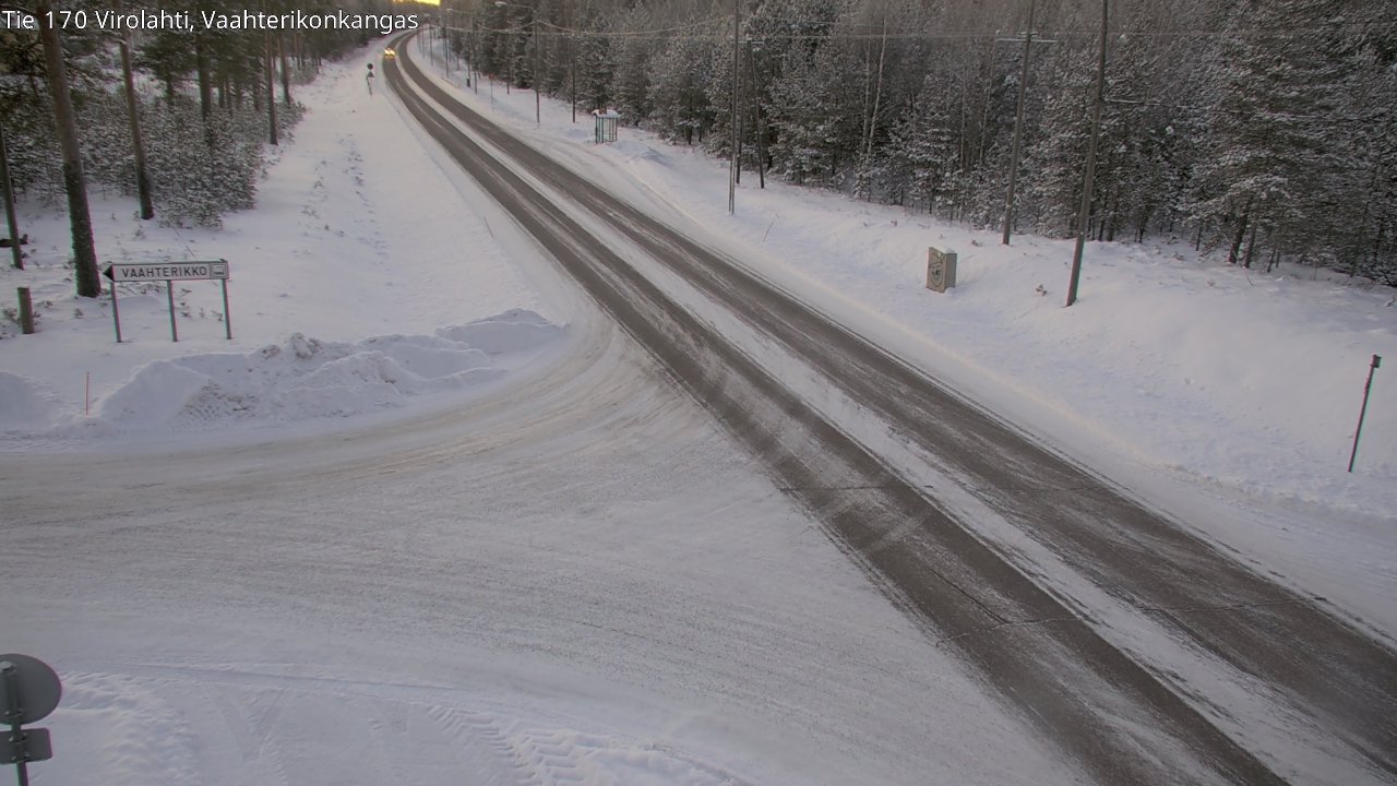 Weather Camera Image Väg 170 Vederlax, Vaahterikonkangas, Virolahti, Kymenlaakso