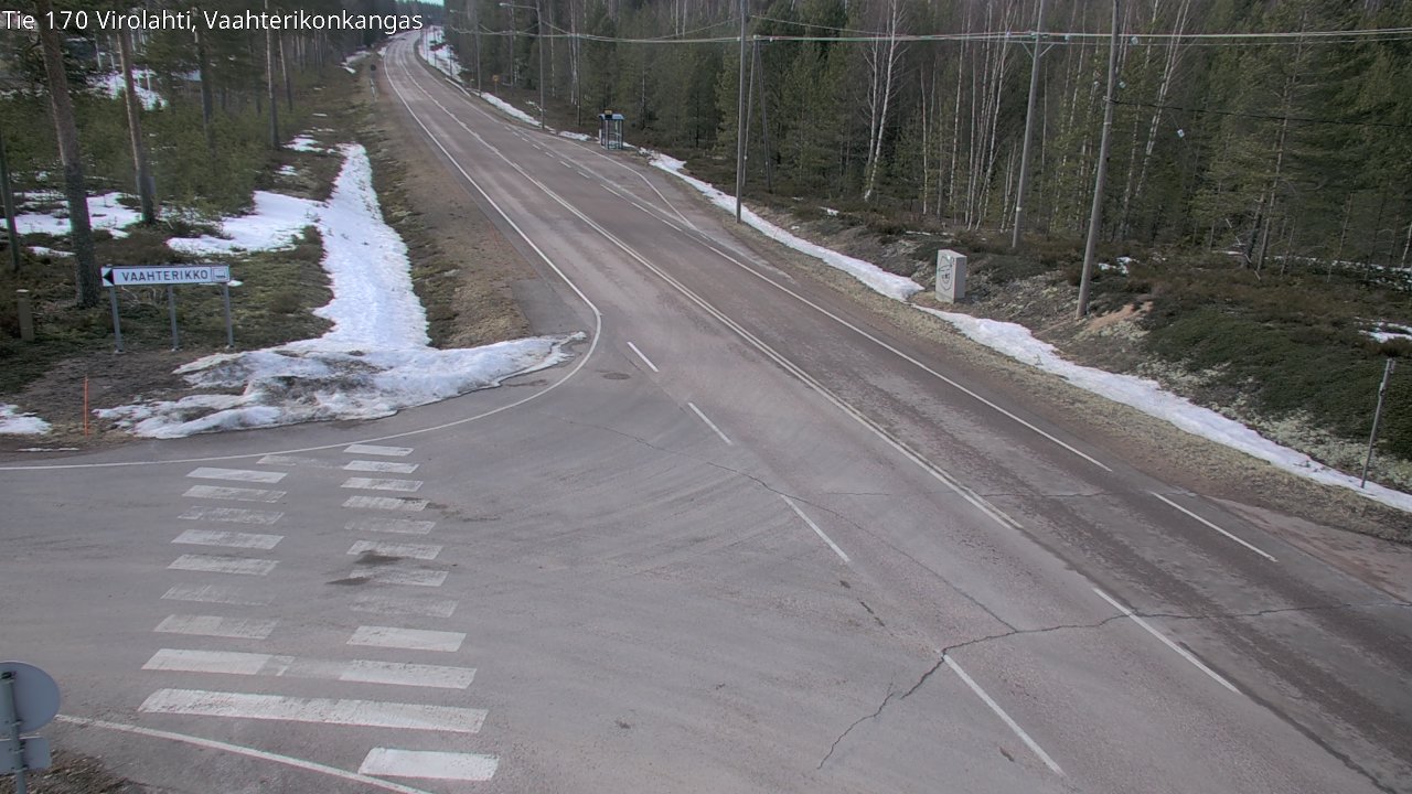 Weather Camera Image Väg 170 Vederlax, Vaahterikonkangas, Virolahti, Kymenlaakso
