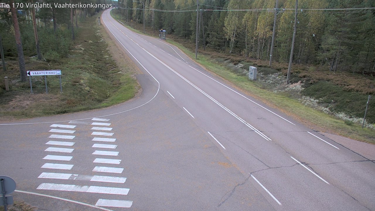 Weather Camera Image Väg 170 Vederlax, Vaahterikonkangas, Virolahti, Kymenlaakso