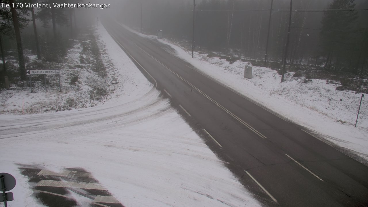 Weather Camera Image Väg 170 Vederlax, Vaahterikonkangas, Virolahti, Kymenlaakso