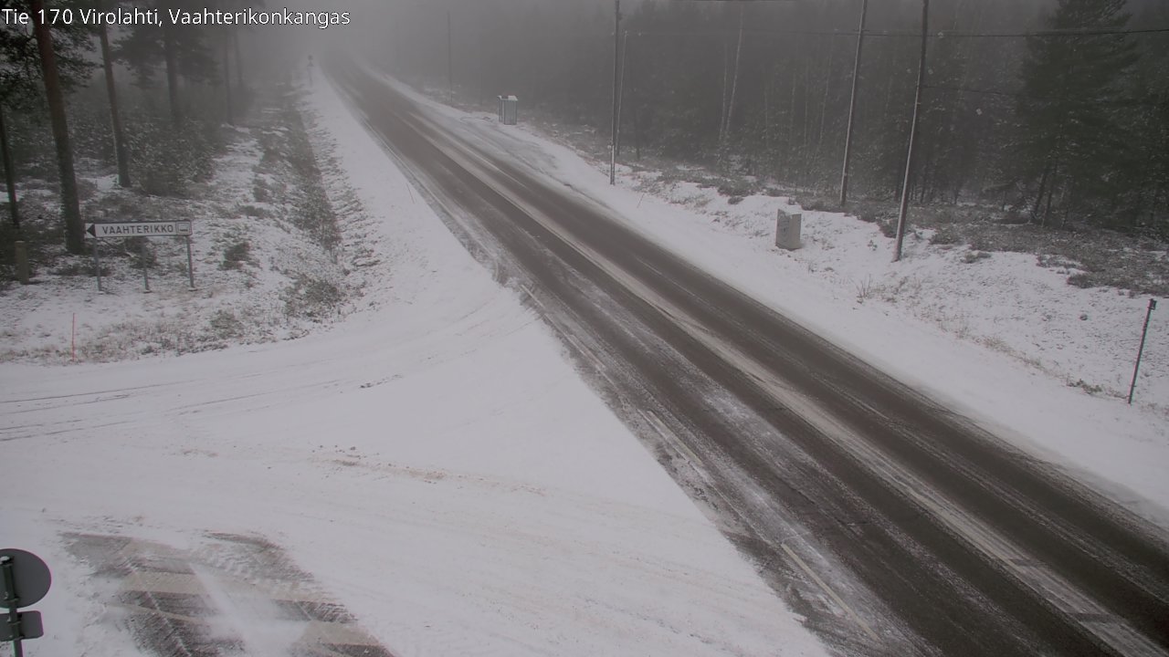 Weather Camera Image Väg 170 Vederlax, Vaahterikonkangas, Virolahti, Kymenlaakso